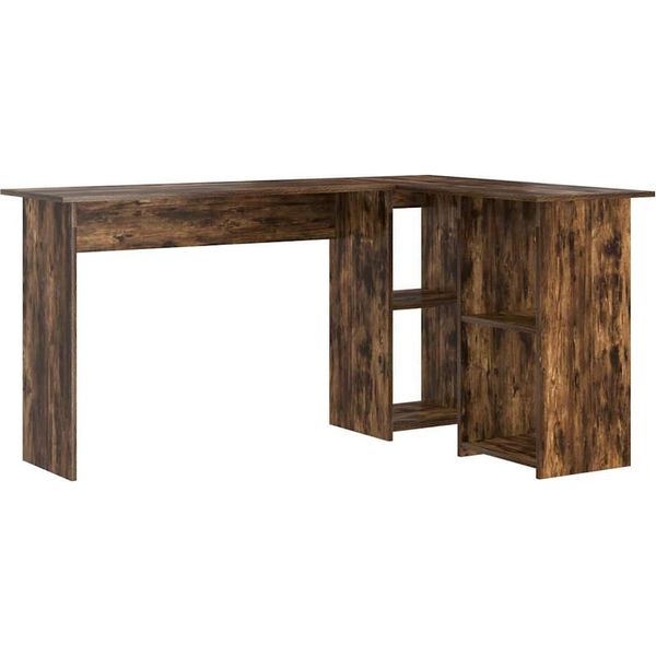 Syfax™ Scrivania Rovere Fumé 142 X 102 X 73 Cm Legno Multistrato-image