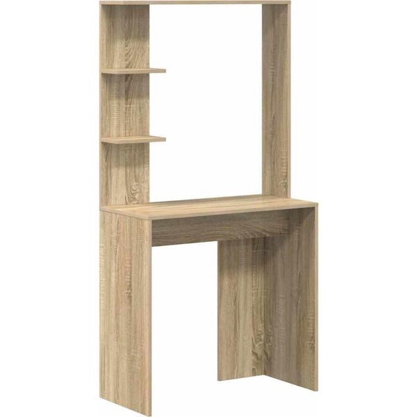Syfax™ Scrivania Rovere Sonoma 78,5 X 37 X 154,5 Cm Legno Multistrato-image
