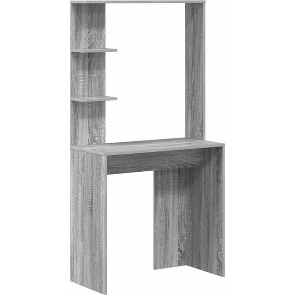 Syfax™ Scrivania Grigio Sonoma 78,5 X 37 X 154,5 Cm Legno Multistrato-image