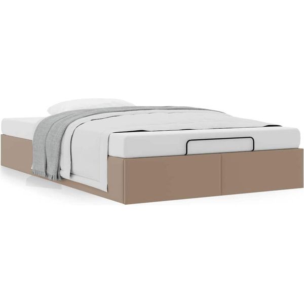 Syfax™ Struttura Letto Pouf Senza Materasso 120X200 Cm Pelle Finta-image