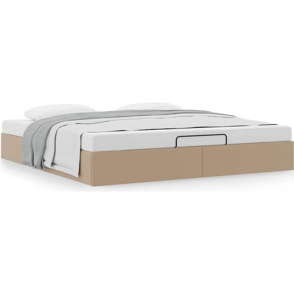 Syfax™ Struttura Letto Pouf Senza Materasso 160X200 Cm Pelle Finta-image