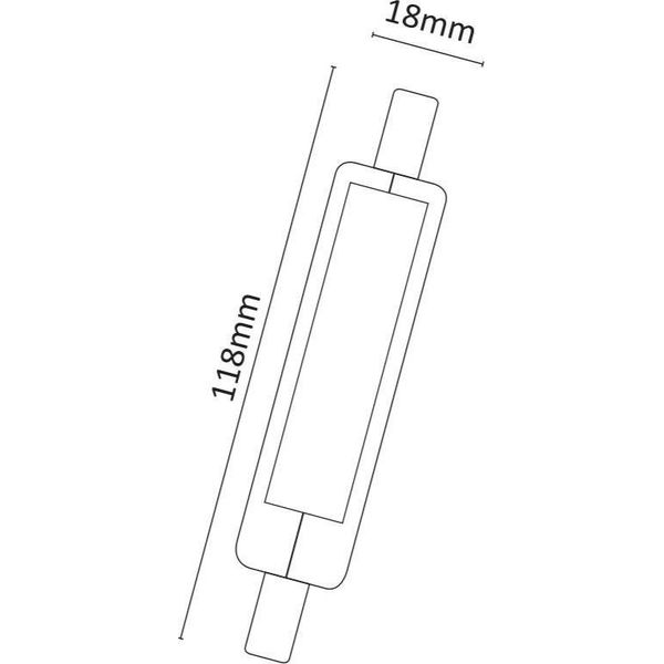 Alcapower - Lampadina A Led R7S 11W 1500Lm In Vetro ø11,8Mm, Angolo 360°, Luce Instantanea Non Dimmerabile 3000K-image