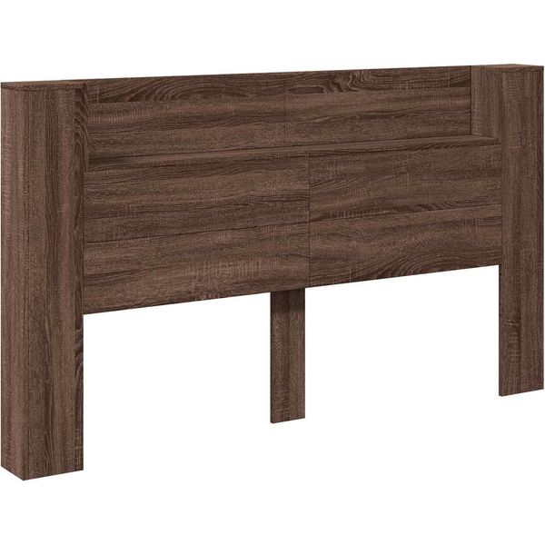 Vidaxl Testiera Look Rovere Marrone 180 X 16,5 X 103,5 Cm Materiale A Base Di Legno-image