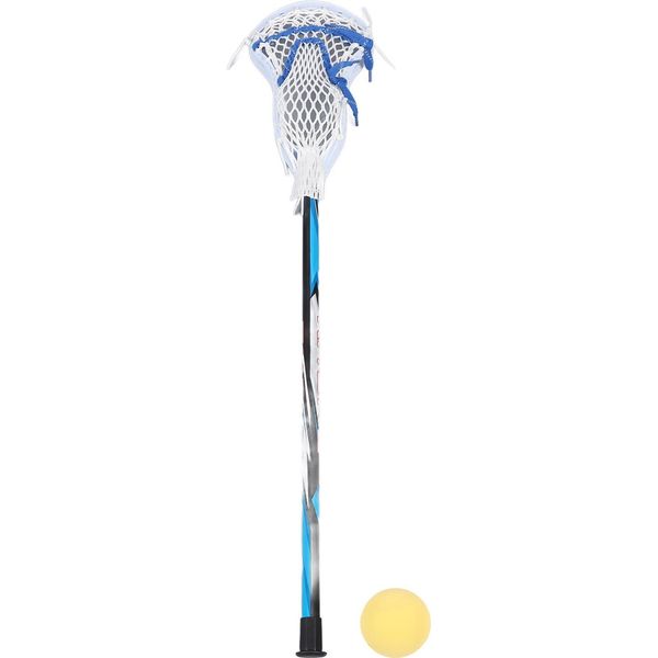 Bastone Da Lacrosse Da 24 Pollici Con Palla Tascabile In Rete Bianca, Attrezzatura Leggera In Lega Di Alluminio Per L'allenamento Dei Bambini Principianti-image