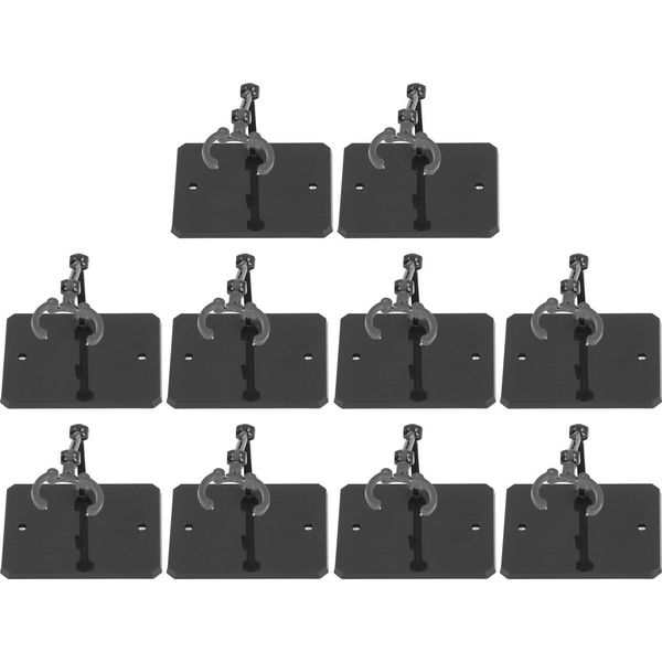 10 Pezzi Supporto Per Modelli Di Figure Base Espositiva Altamente Stabile Per Action Figure Da 6 Pollici Grigio-image