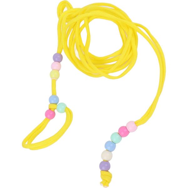 Guinzaglio Di Trazione Per Rettili, Sicuro, Design A Perline Regolabile, Corda Per Piccoli Animali Per Lucertole, Porcellini D'india, Criceti, Giallo-image