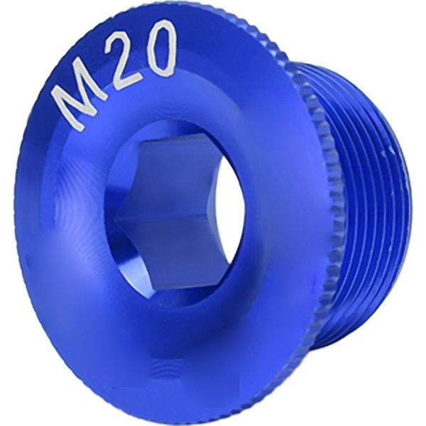 Cansucc Viti Del Coperchio Della Pedivella Della Bicicletta M20, Tappo A Vite In Lega Di Alluminio Resistente Alla Corrosione, Blu-image