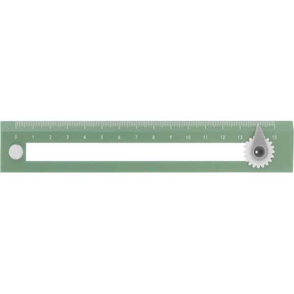 Righello Circolare Due In Uno Strumento Di Apprendimento Ad Alta Precisione Per Il Disegno Righello Per Alunniverde-image