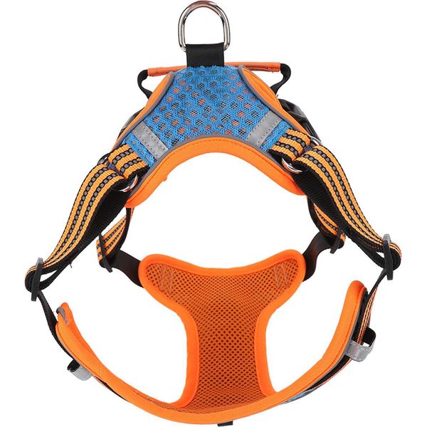 Pettorina Per Cani, Blu Gioiello, In Rete Traspirante, Regolabile, Riflettente, Cintura Pettorale A Doppia Pila Per Cani, Animali Domestici, M-image