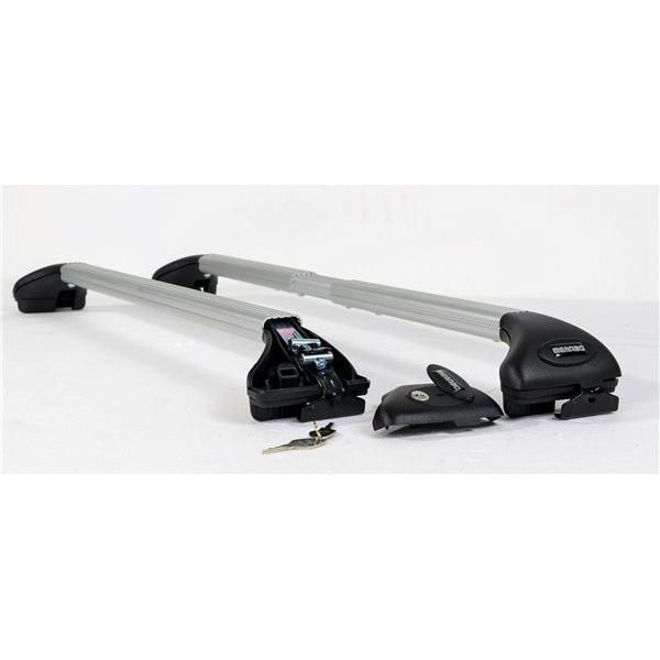 Menabo | Barre Portatutto - Opel Crossland X 2017-2020 - Lunghezza 105 Cm - Alluminio - Argento - Ariete Flush-image