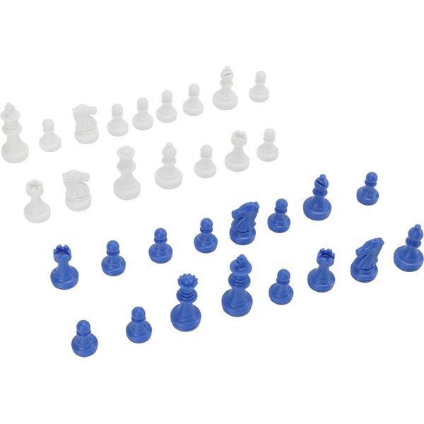 Solo Pezzi Degli Scacchi, Mini Pezzi Degli Scacchi Di Ricambio In Plastica Ps, Altezza 49 Mm, Re Per Feste, Relax, Blu-image