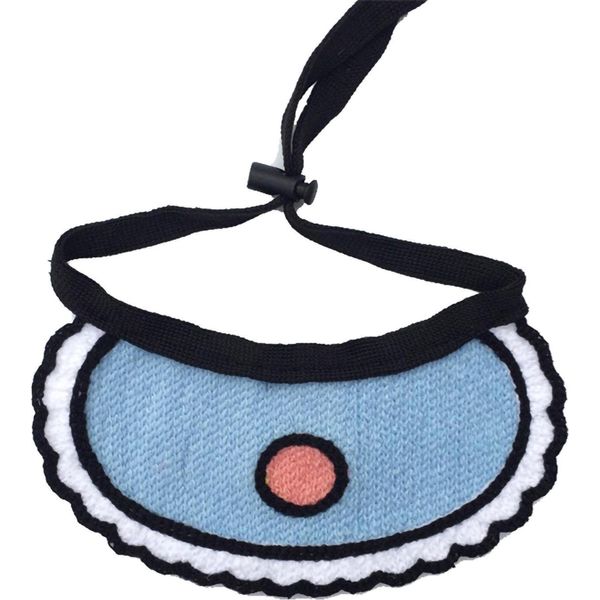 Pettorina Per Cani E Gatti, Collare, Regolabile, Simpatica Bandana A Cuore Per Animali Domestici (Blu, L)-image