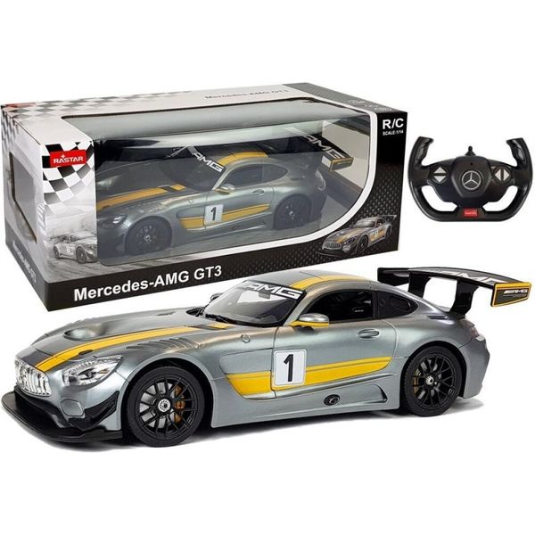 Mercedes Amg GT3 Rastar Rc 1:14 Grigio - (Spielzeug, Ferngesteuert)-image