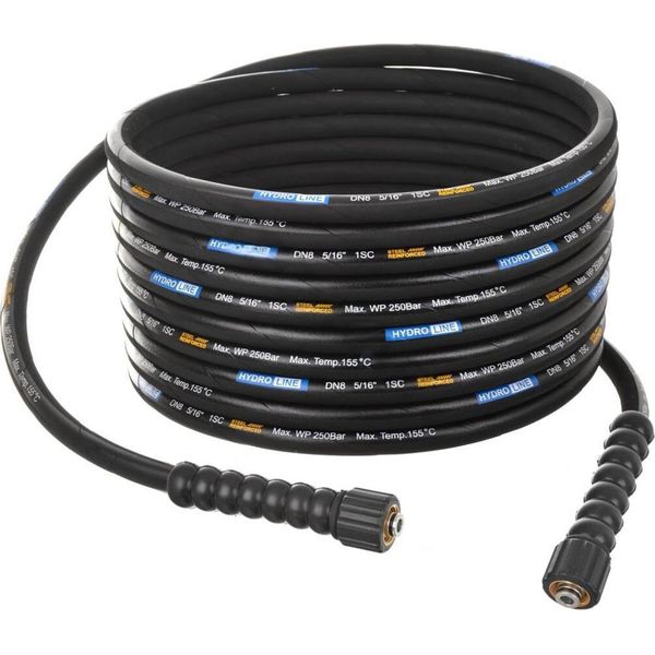 Tubo Flessibile Ad Alta Pressione Premium Line Resistente Al Calore Per Karcher Hd Hds 30 M, Con Attacco M22Xm22, DN8 250BAR 155 C-image