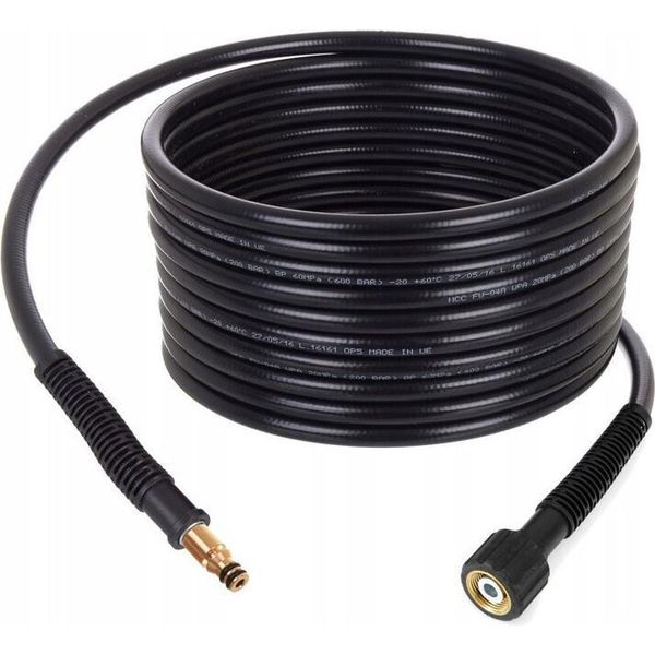 Tubo Base Per Alta Pressione 5 M Per Parkside Phd 100, Phd 110, Phd 135 (E2, A1, B1, C1) Con Raccordo Click - M22-image