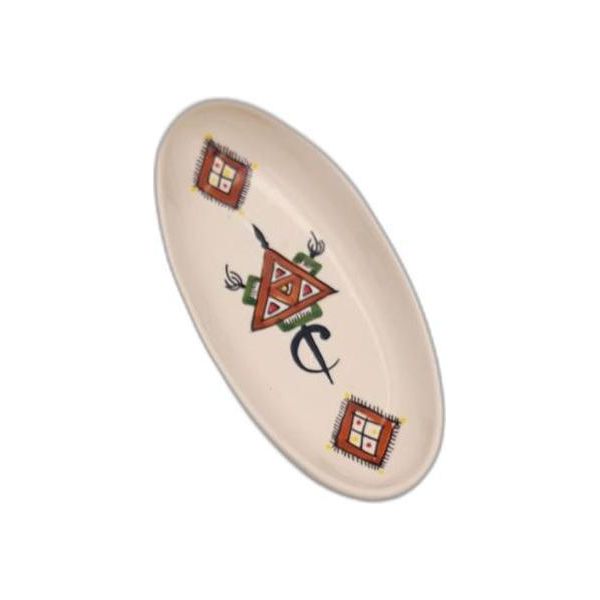 Ovale Piatto Sahel Beige - L 20 Cm-image