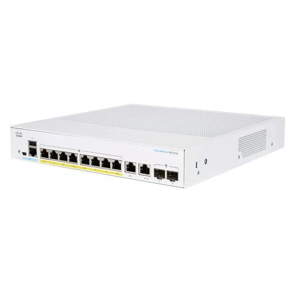 Cisco CBS250-8FP-E-2G-EU Switch Di Rete Gestito L2/L3 Gigabit Ethernet (10/100/1000) Argento-image