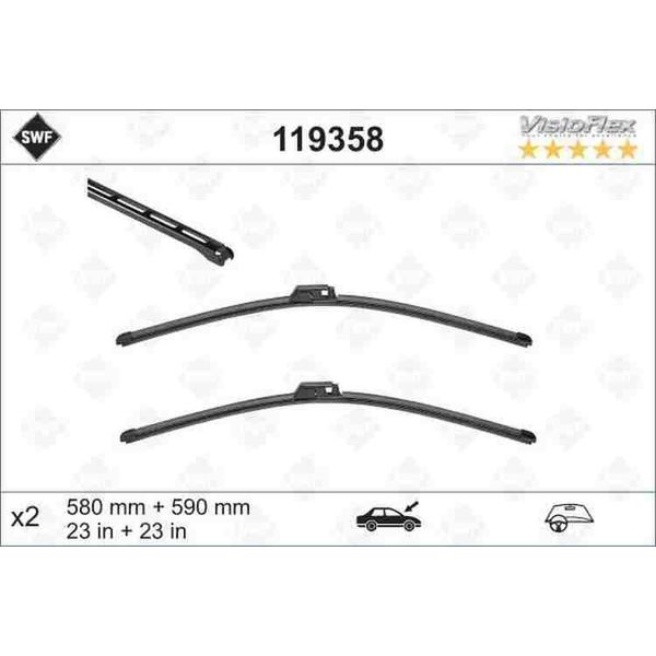 Swf Spazzole Tergicristallo Visioflex-Set | (Set)Wiper Auto VF580/590MM-image