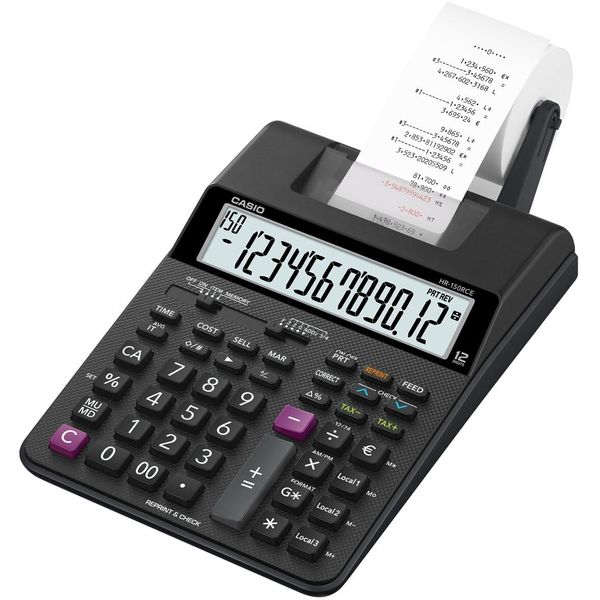 Casio HR-150RCE Calcolatrice Desktop Calcolatrice Con Stampa Nero-image