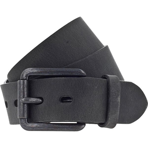 Vanzetti Pelle Cintura Denim Love 40Mm Full Leather Belt W105 Black Nero-image