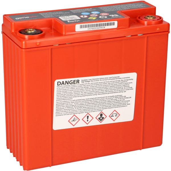 Batteria Al Piombo Puro Genesis 12V 16Ah 12XE16 Con Filettatura Interna M6-image