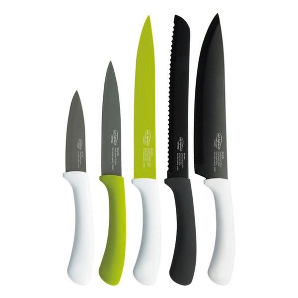 Set Di 5 Coltelli In Acciaio Inox Verde Sg4165 San Ignacio-image