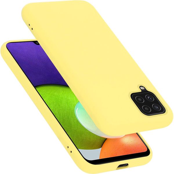 Cadorabo Custodia Protettiva Per Samsung Galaxy A22 4G / M22 / M32 4G Custodia In Giallo Telefono Cellulare Case Cover Tpu Etui-image