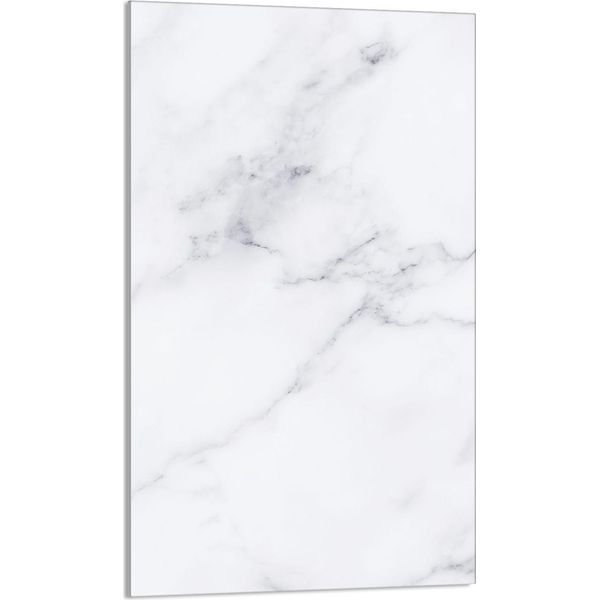 Piastra Di Copertura Del Piano Cottura 30X52 Piastra Di Copertura Del Piano Cottura In Ceramica Alzatina In Vetro Tagliere Decorativo, Marmo Bianco-image