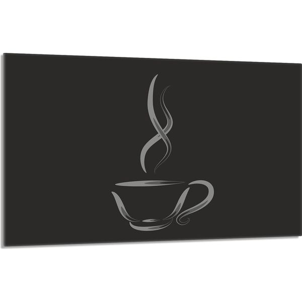 Piastra Di Copertura Per Piano Cottura 80X52Cm 1 Pezzo In Ceramica Per Copertura Piano Cottura, Nero Caffè-image