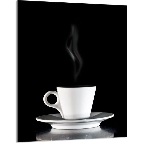 Piastra Di Copertura Del Piano Cottura 40X52 Coperchio Del Piano Cottura In Ceramica Paraspruzzi Piatto In Vetro Tagliere Decorativo, Nero Caffè-image