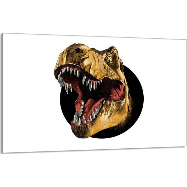Piastra Di Copertura Del Piano Cottura 80X52Cm 1 Pezzo In Ceramica, Bianco Dinosauro-image