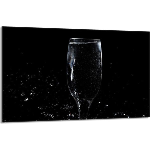 Piastra Di Copertura Del Piano Cottura 80X52Cm Copripiastra In Ceramica 1 Pezzo, Vetro Nero-image
