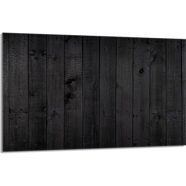 Piastra Di Copertura Del Piano Cottura 80X52Cm 1 Pezzo Copertura Del Piano Cottura In Ceramica Alzatina, Legno Nero-image