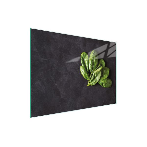 Tagliere Piastra Di Copertura Per Fornelli Tagliere In Vetro Multiplo 30X22 Cm Basilico D'ardesia-image