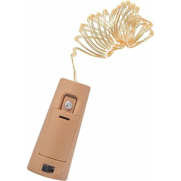 Springos_Illuminazione A Filo D'argento Con 20 Led_Luci Fiabesche A LED_200 Cm_Blu_A Batteria_Interno_Decorazioni Natalizie_Luci A Led_Illuminazione Decorativa_Casa&Decorazioni (Bianco Caldo 20 Led 1,9 M)-image