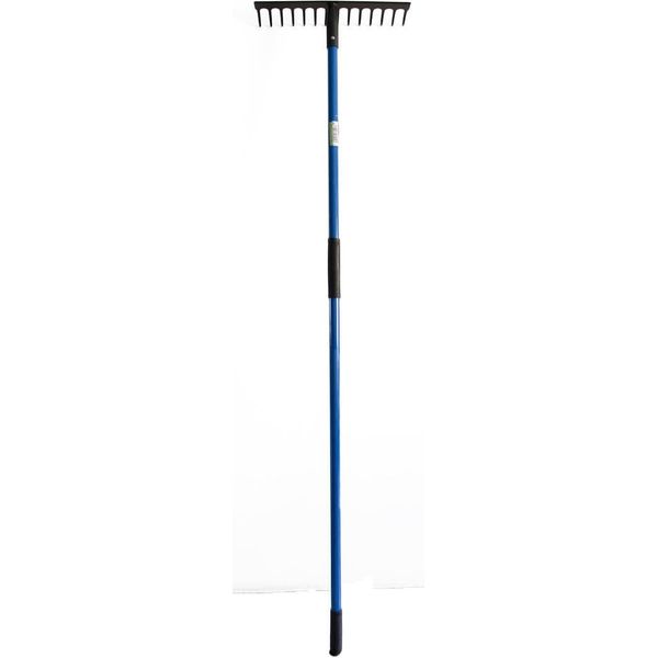 Rastrello 16Z, L.40Cm Metallo. Con Manico In Fibra Di Vetro 140Cm-image