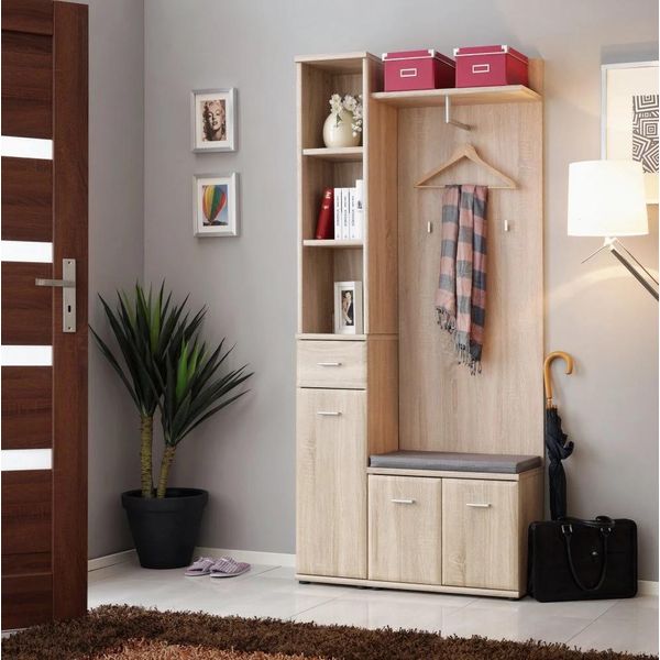 Parete Per Anticamera Arina 1 - Rovere Sonoma-image