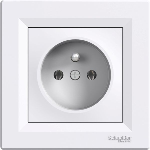 Presa 2P+PE Con Cornice, Bianco Schneider Electric Asfora EPH2800121-image
