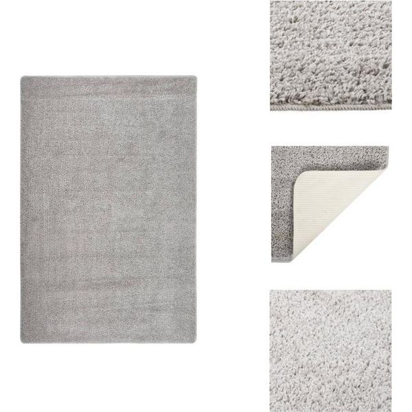 Vidaxl Tappeto Shaggy Grigio Chiaro 200X290 Cm Antiscivolo - Tappeti-image