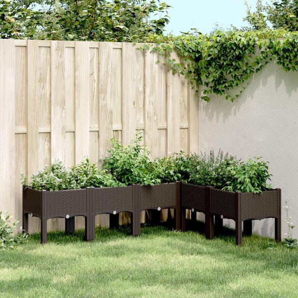 Maison Exclusive - Fioriera Con Piedini Marrone 160X120X42 Cm Pp-image