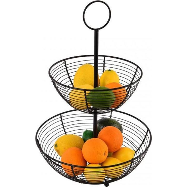 Elitehoff Cesto A Più Livelli, Piatto Di Frutta Loft 42612-image