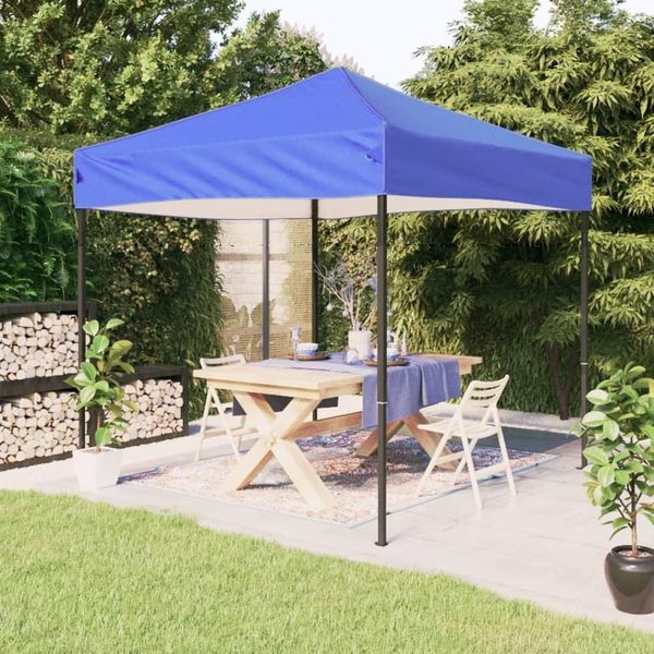 The Living Store Tenda Per Feste Pieghevole Blu 3X3 M-image