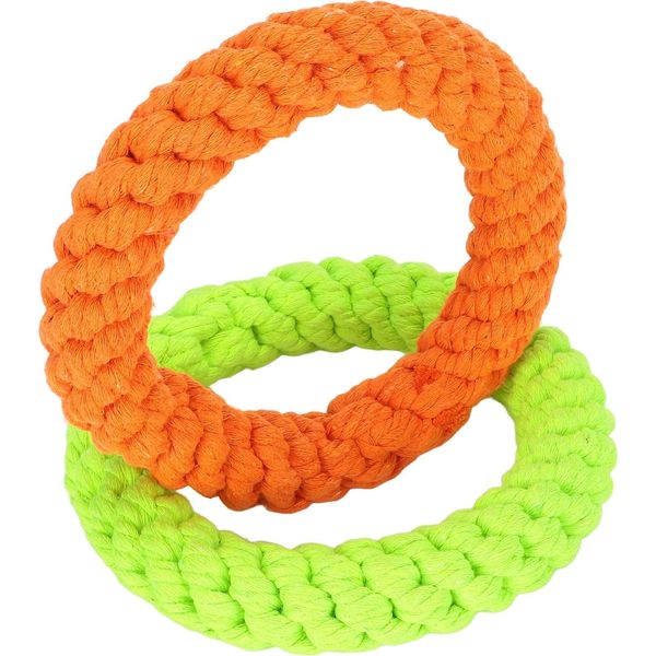 Anelli Giocattolo Per Cani, Corda Di Cotone Anelli Giocattolo Per Cani, Corda Di Cotone Cane Masticare Giocattoli, Tiro Alla Fune Cane Giocattoli, Animale Domestico Corda Di Cotone Loop, Cane Corda Giocattolo-image