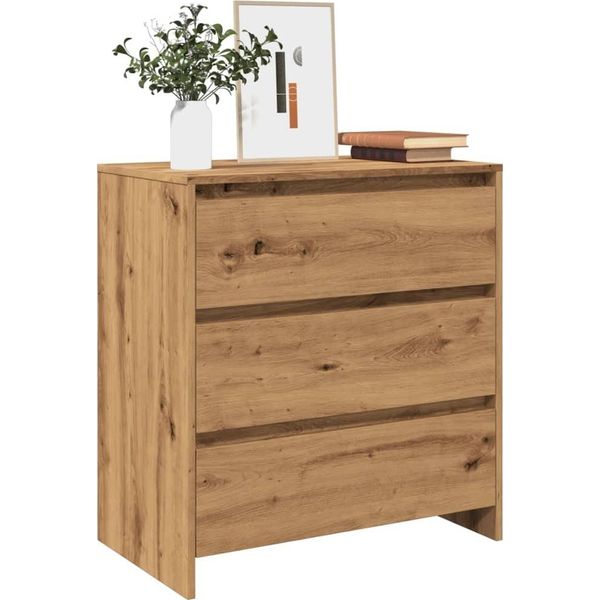 Maison Exclusive - Credenza In Rovere Artigianale 70X41X75 Cm Materiale Ligneo-image