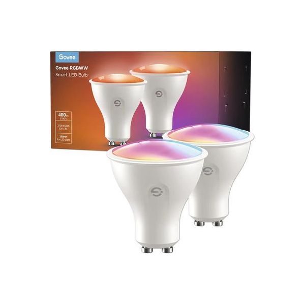 Govee B600D3C1 Govee Rgbww Smart Led Light Bulb E27 400 Lumen (2 Pack)-image