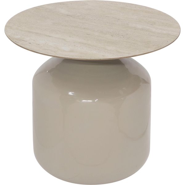Beistelltisch Mirrors And More "Altan", Cremeweiß, B:50Cm H:46Cm, Tische, Beistelltisch-image