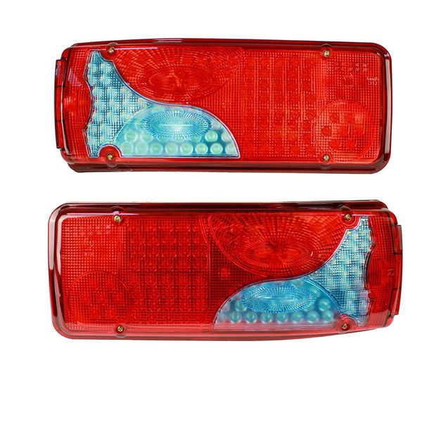Coppia Di 2X Fanale Posteriore Fanale Posteriore A Led Per Man Tga Tgl Tgm Tgx Truck L+R E4-image