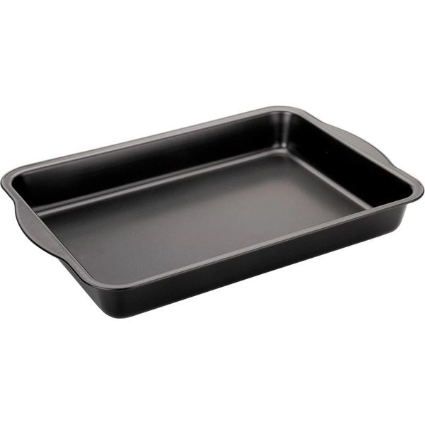 Teglia Da Forno Ibili-Moka, Acciaio Al Carbonio, 40X27X5 Cm, Nera-image