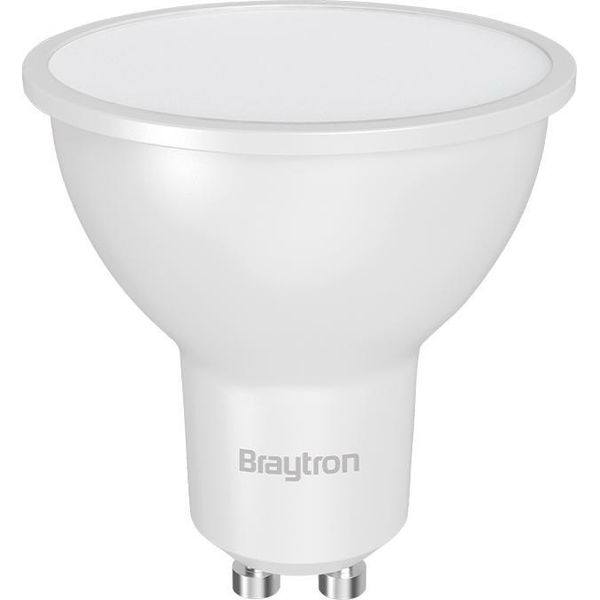 10 X Braytron Led GU10 7W (70W) 6500K Bianco Freddo Spot Lampada Alogena Riflettore 580Lm-image