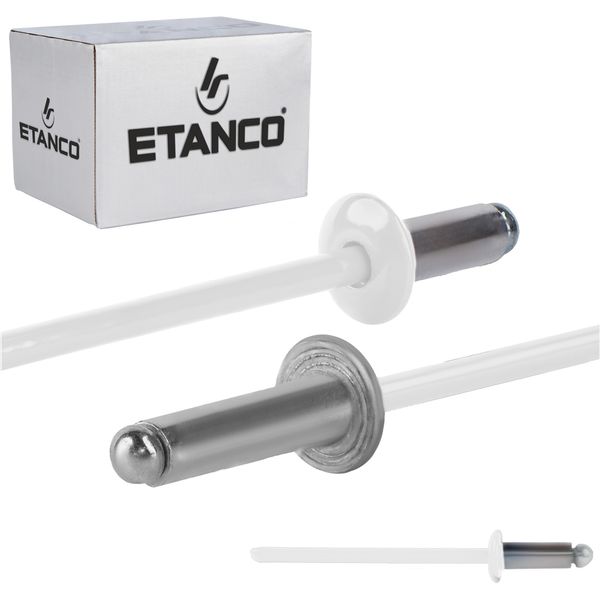 Rivetti Aperti In Alluminio 3,2X8Mm RAL9010-image